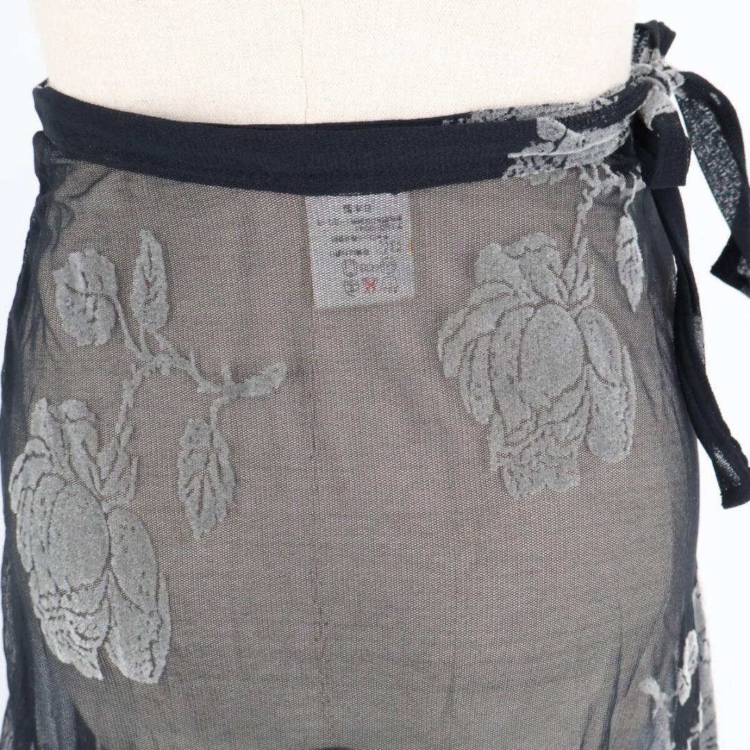 【美品 日本製 社交ダンス衣装】ブラック Chacott 巻きスカート ラップ