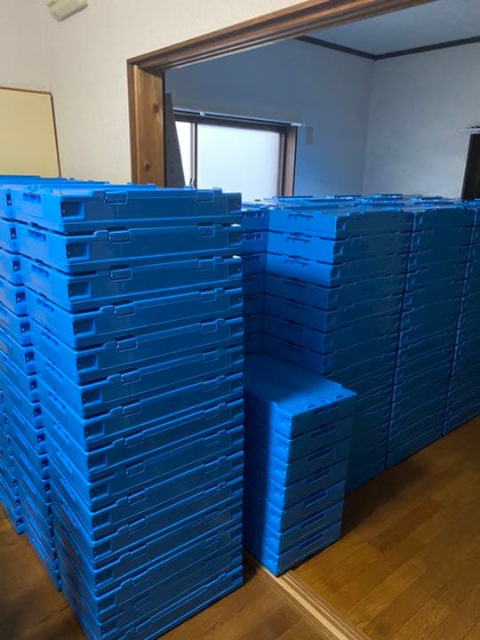 サンコー 蓋一体型 折り畳み式収納箱　6個セット