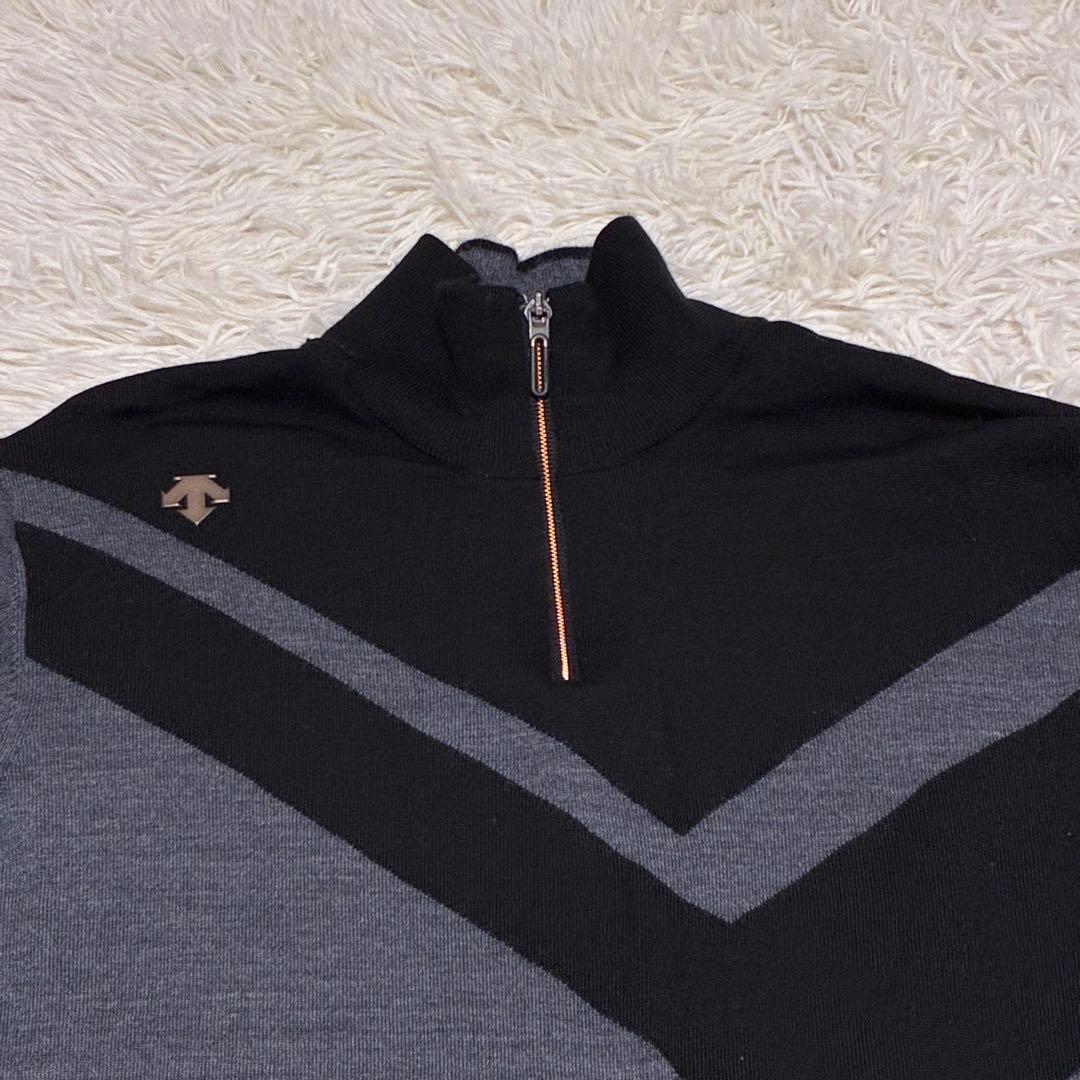 DECENTE GOLF デサント　ゴルフ　ハーフジップ　ニット　セーター.