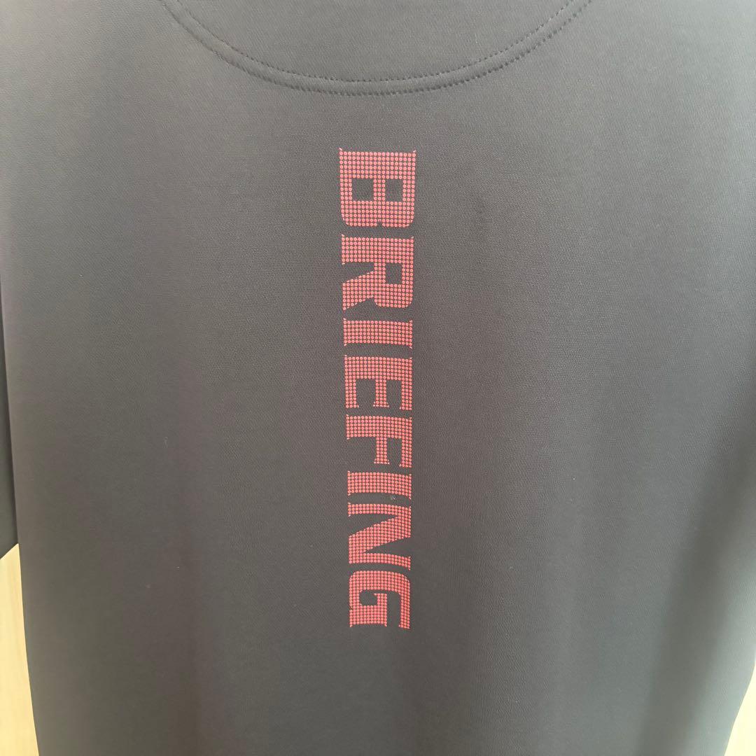 BRIEFING GOLF モックネック　ブラック　メンズM 半袖