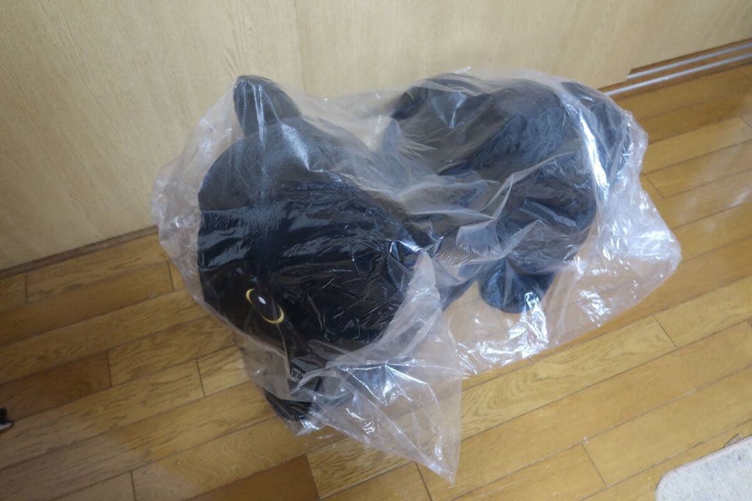 ヤマト運輸　非売品　黒猫のぬいぐるみ 約W50×H50×D85cm