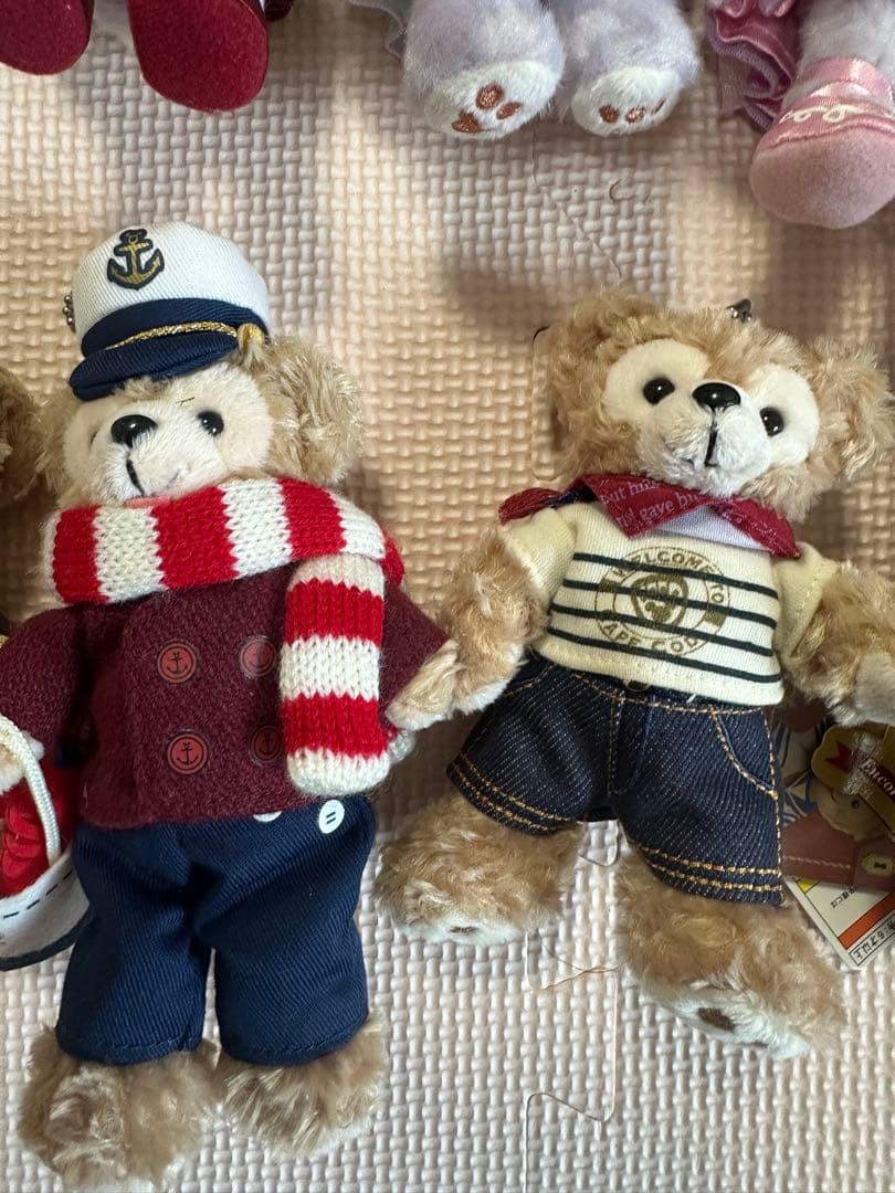ウサギとクマのぬいぐるみ・マスコット 11体セット