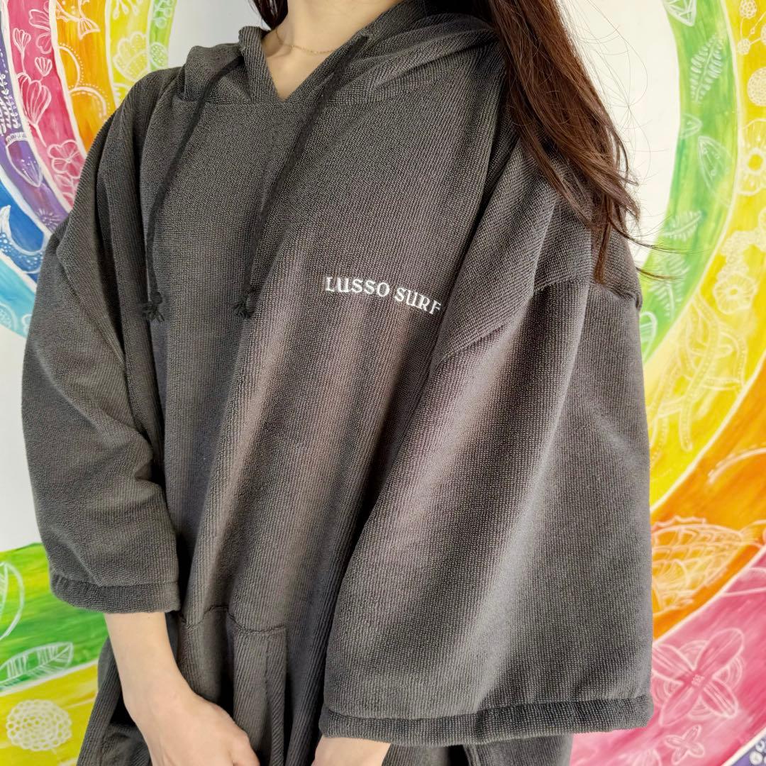 インスタで人気　LUSSO SURF お着替えポンチョ　グレー　送料込み