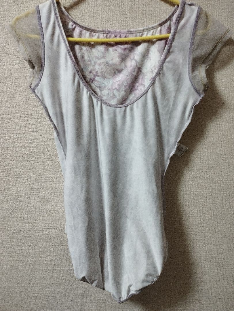 ドゥッシュ　ドゥッスゥ　サラカラ　ボートネック　バレエレオタード L