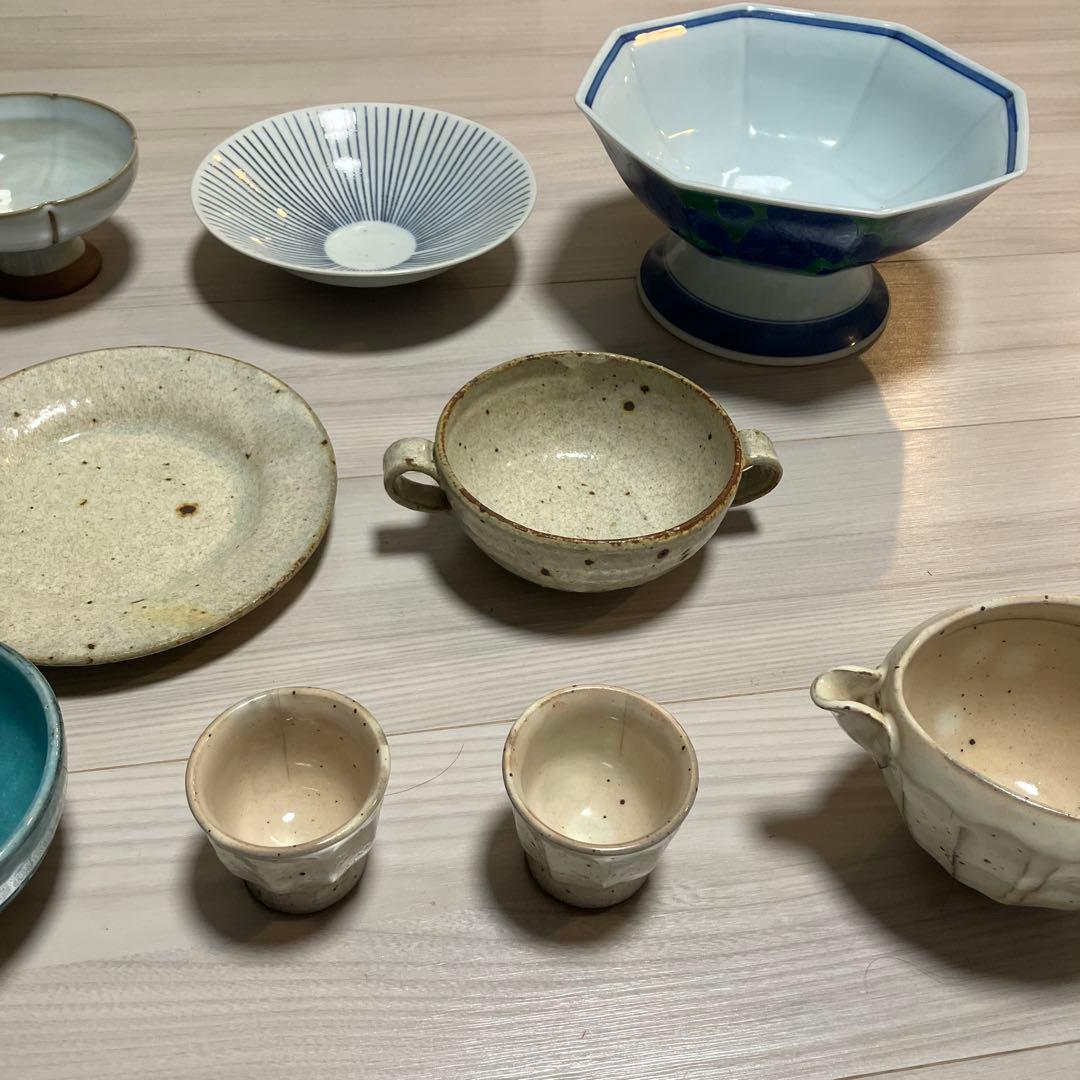 陶器　ガラス　和食器セット 12点