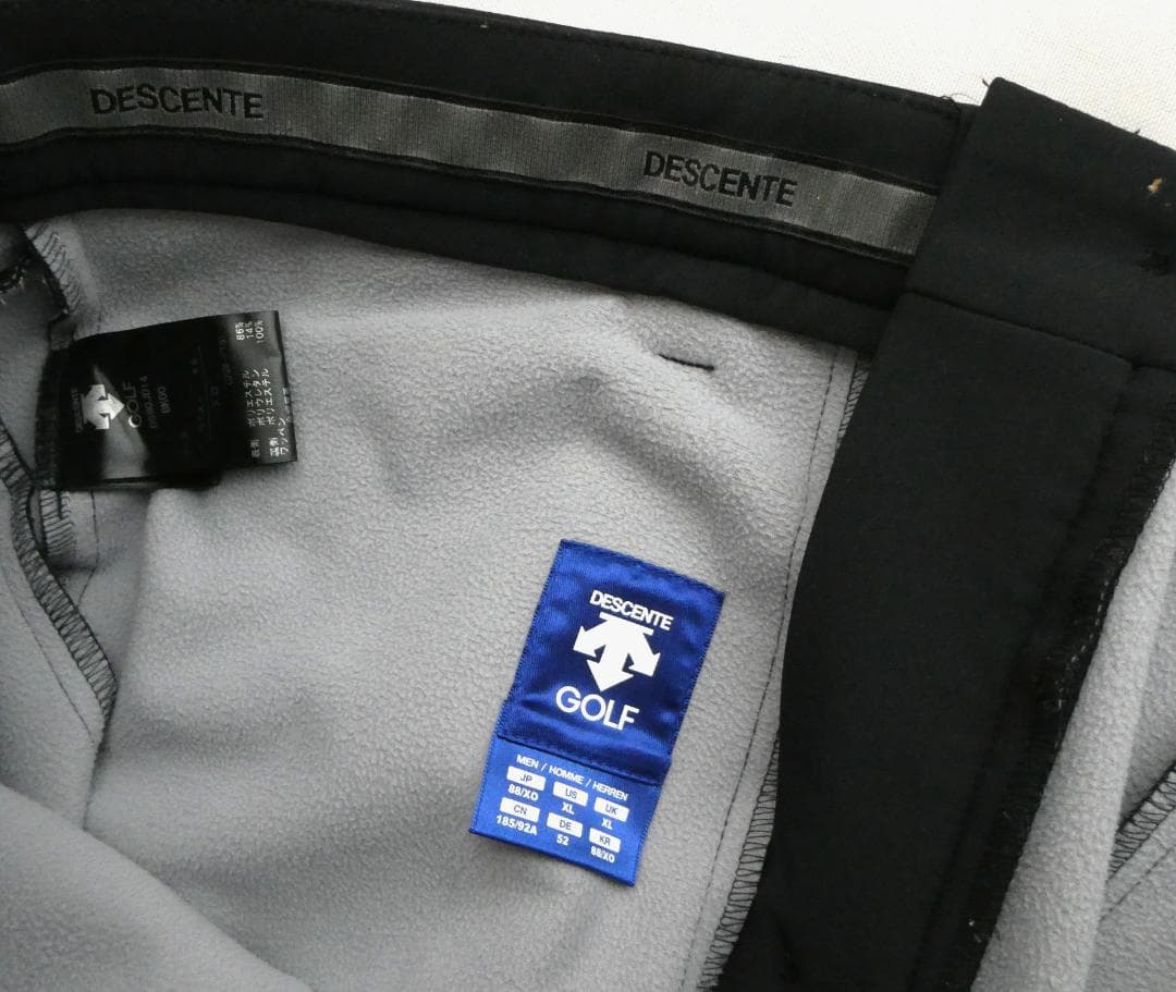 DESCENTE GOLF デサントゴルフ　裏起毛 ストレッチ ゴルフパンツ