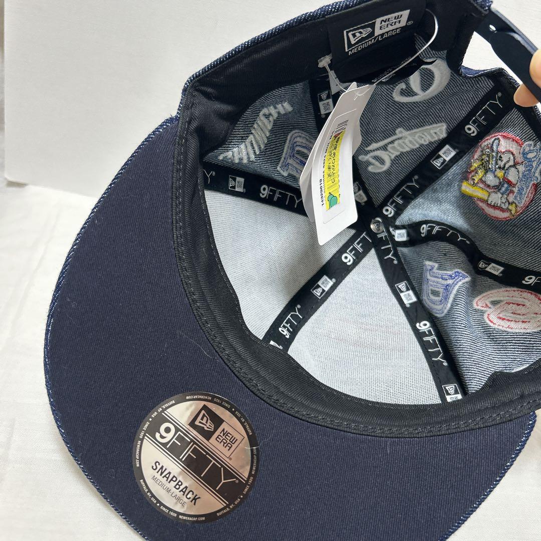 新品　中日ドラゴンズ 2024 デニム　キャップ マルチロゴ newera