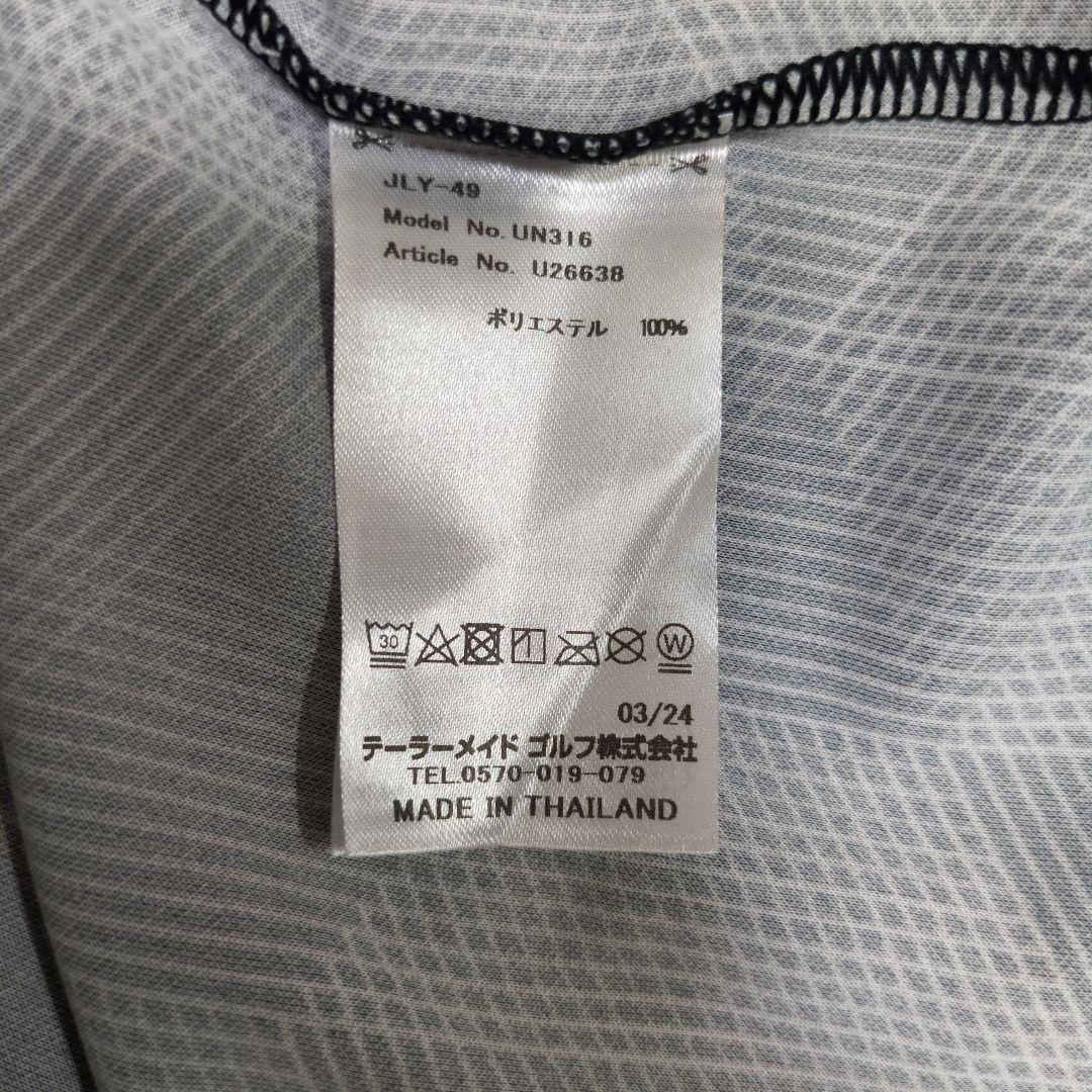 【TaylorMade】 ゴルフシャツ T-ICE サイズO 幾何学模様