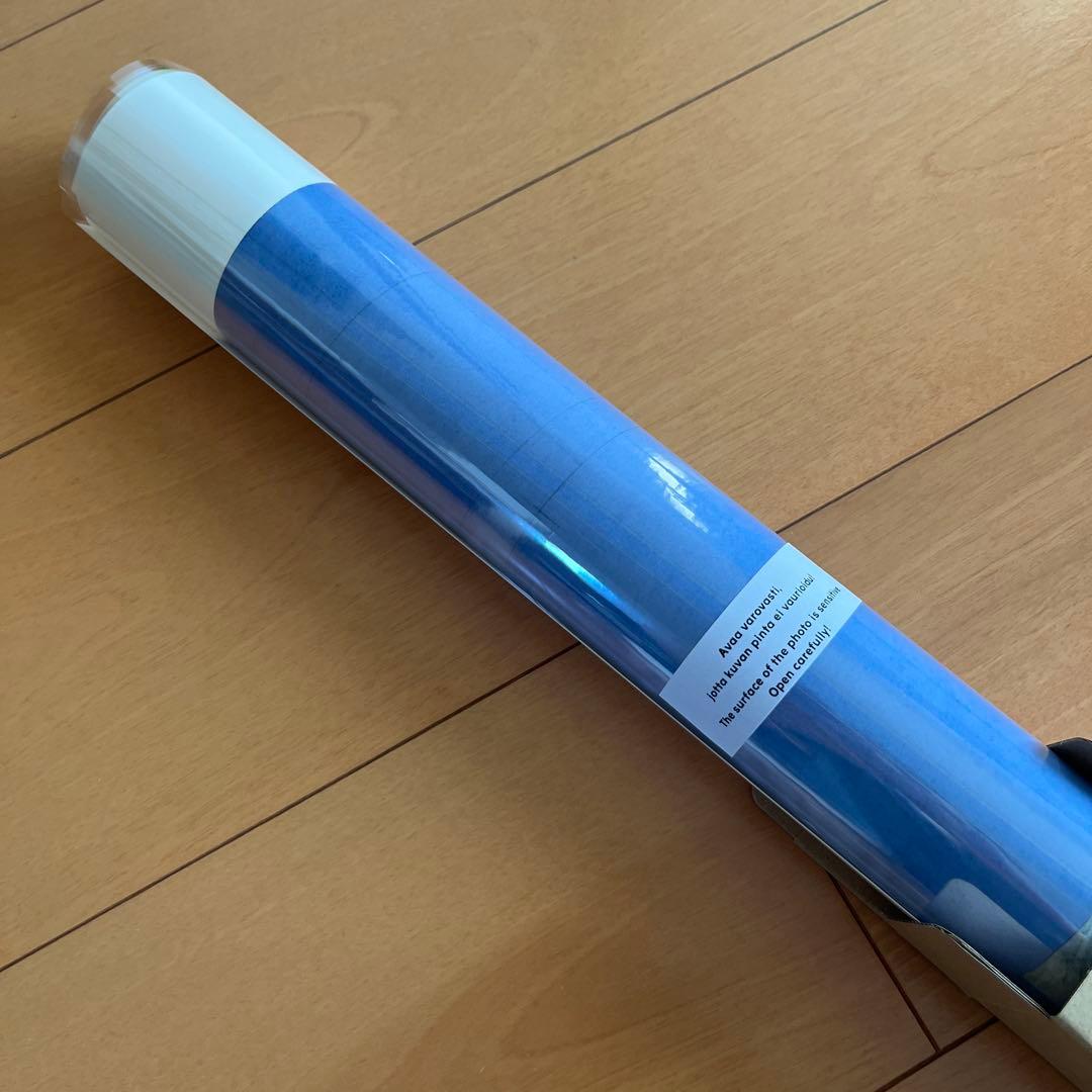 イッタラ／ アートポスター　50/70cm 新品未使用　ブルー