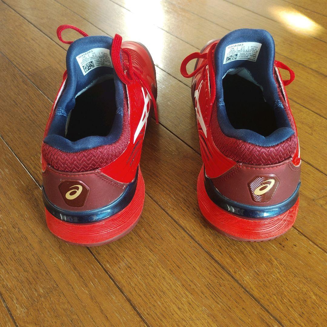 極美品 asics court FF2 アシックス オールコート 赤 レッド