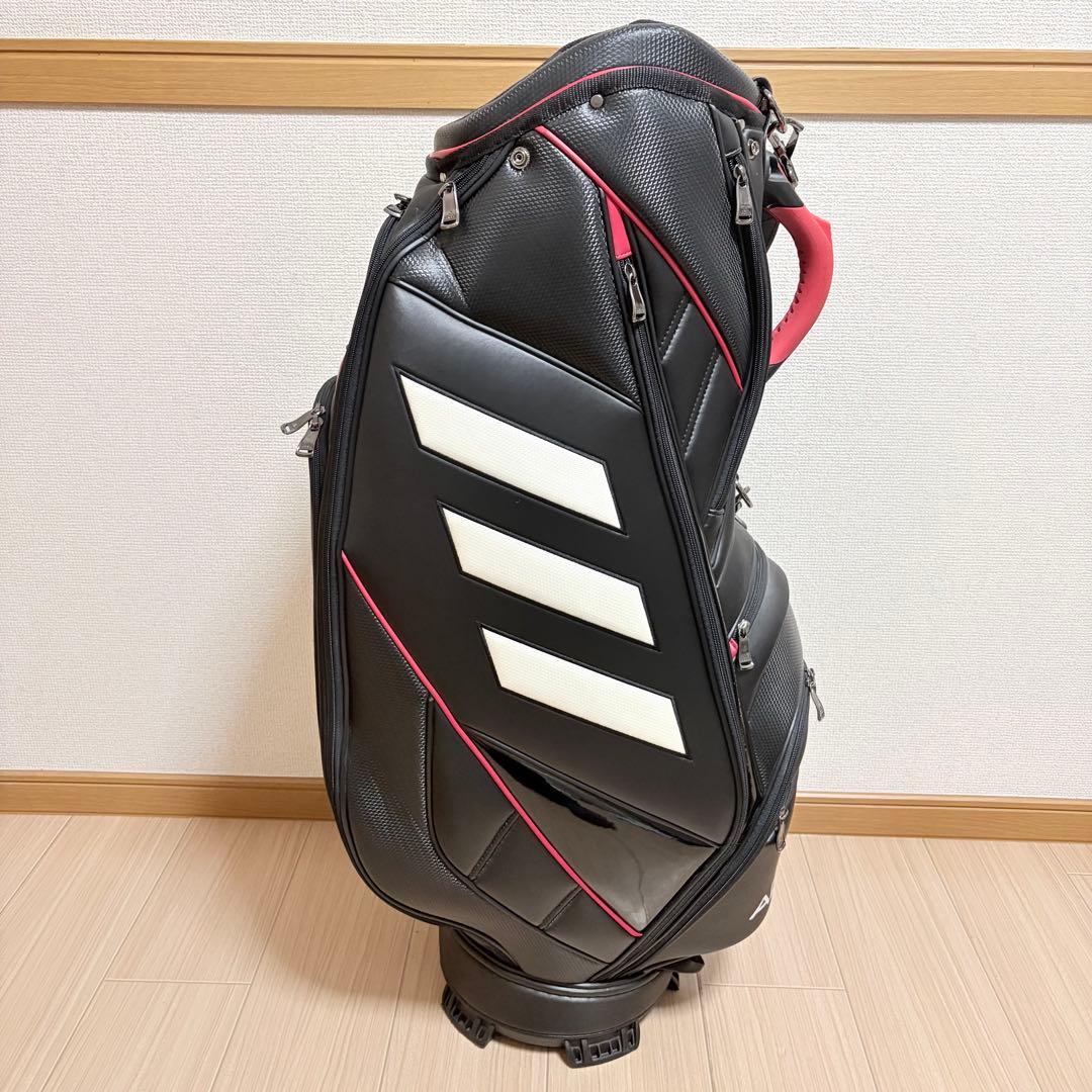 美品 アディダス ゴルフ adidas golf キャディバッグ 9.5型 黒