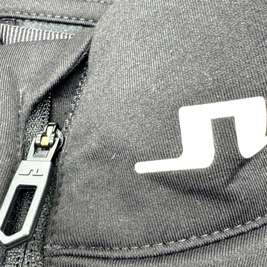 未使用　ジェイリンドバーグ ブラック ゴルフハーフジップシャツ 48 レイヤー