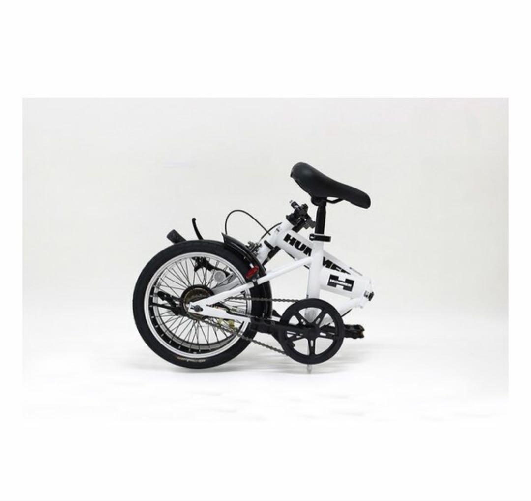 HUMMER 16インチ 折りたたみ自転車 ホワイト