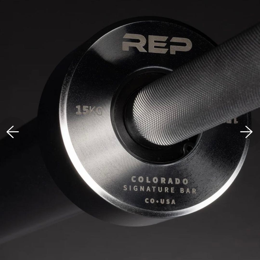 REP Fitness コロラドバー 15kg 200cm ハードクロム 銀色