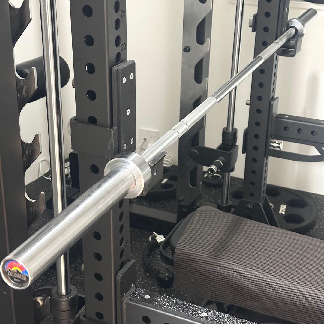 REP Fitness コロラドバー 15kg 200cm ハードクロム 銀色