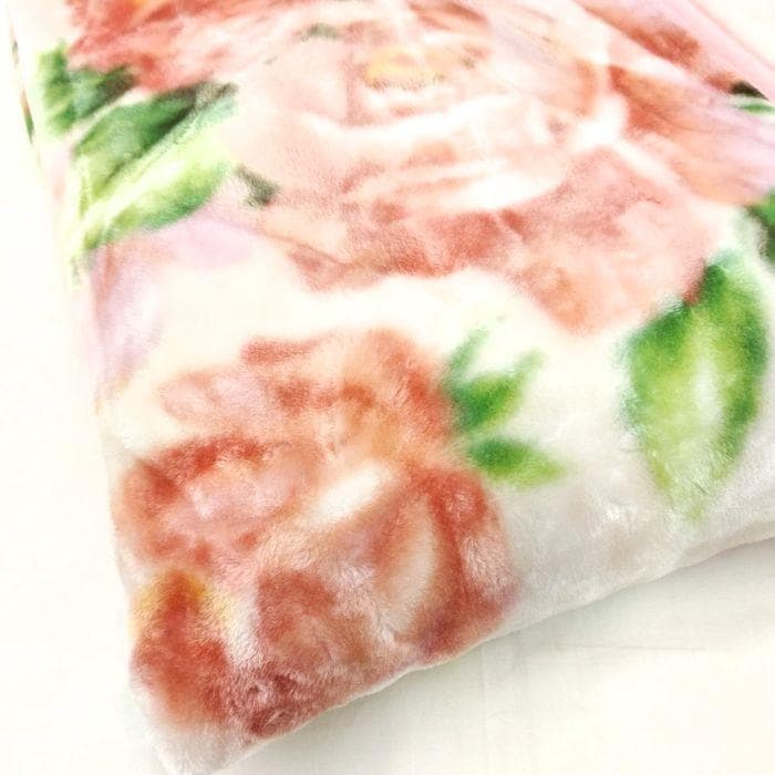 激安新品　西川　衿3層本体２層構造　ボリューム毛布　もうふ　シングル　花柄　安い