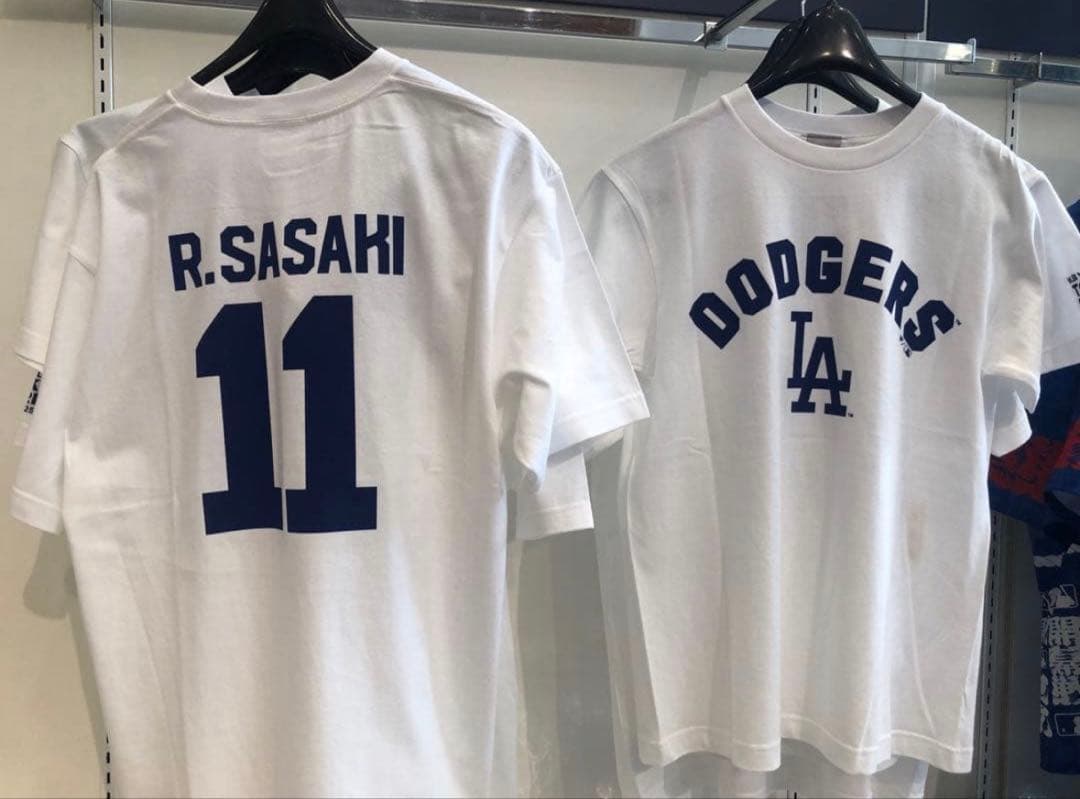 MLB ロサンゼルス　ドジャース　佐々木朗希　東京シリーズ　Tシャツ　M