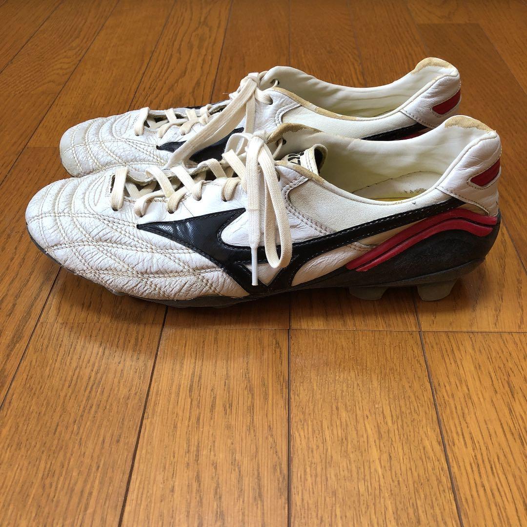 サッカースパイク　MIZUNO　ミズノ　モレリア　28cm 白　赤　黒