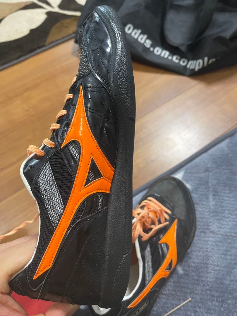 Mizuno ブラック/オレンジ 砲丸投げシューズ　26.5cm