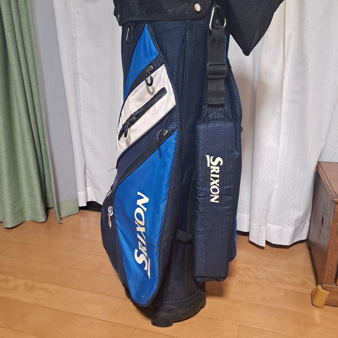Srixon キャディバッグ 便利な14分割収納。軽量。フード付き。