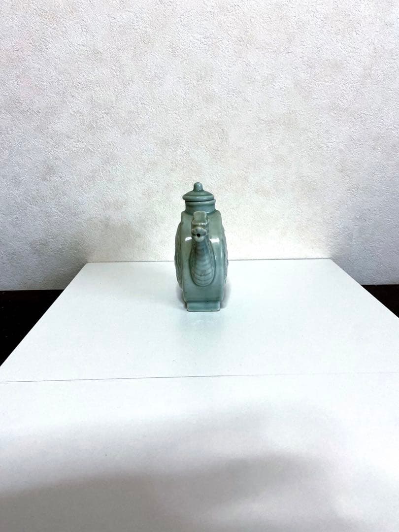 【最終値下げ】淡青緑色の龍型水差し