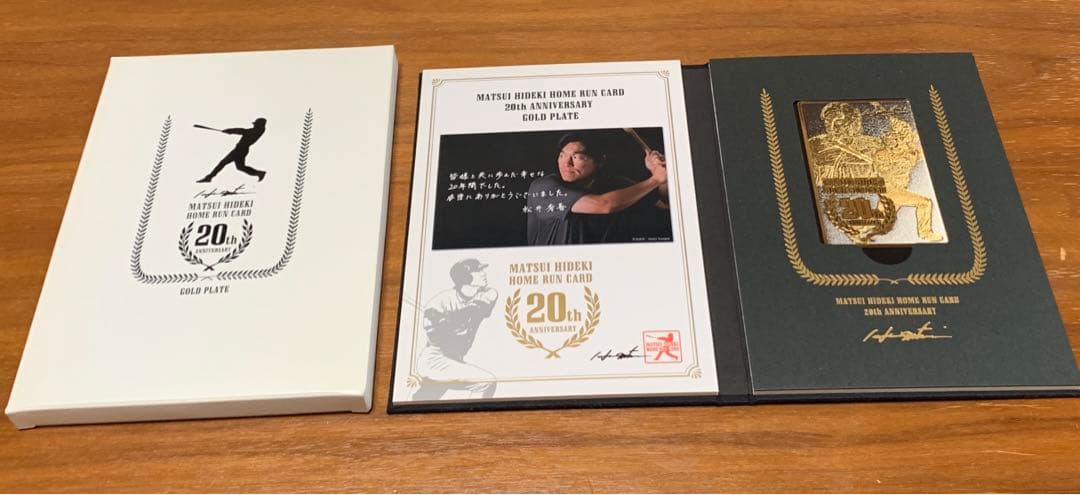松井秀喜　20th ANNIVERSARY GOLD PLATE