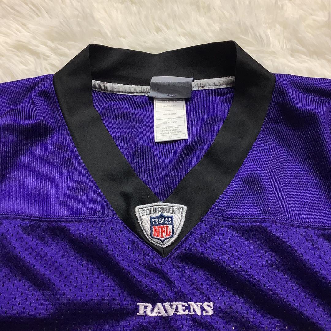 NFL リーボック ボルチモアレイブンズ ゲームシャツ 大きめ メッシュ