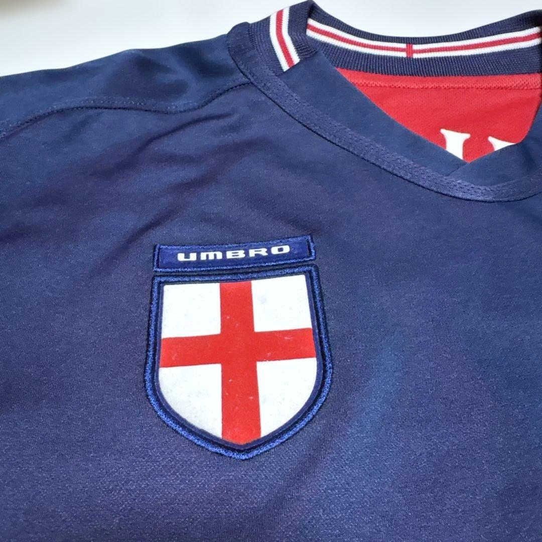 イングランド代表 サッカーシャツ Umbro 7 ベッカム　リバーシブル