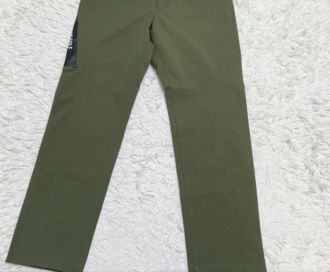 BEAMS GOLF ロゴジップポケットパンツ　XL カーキ