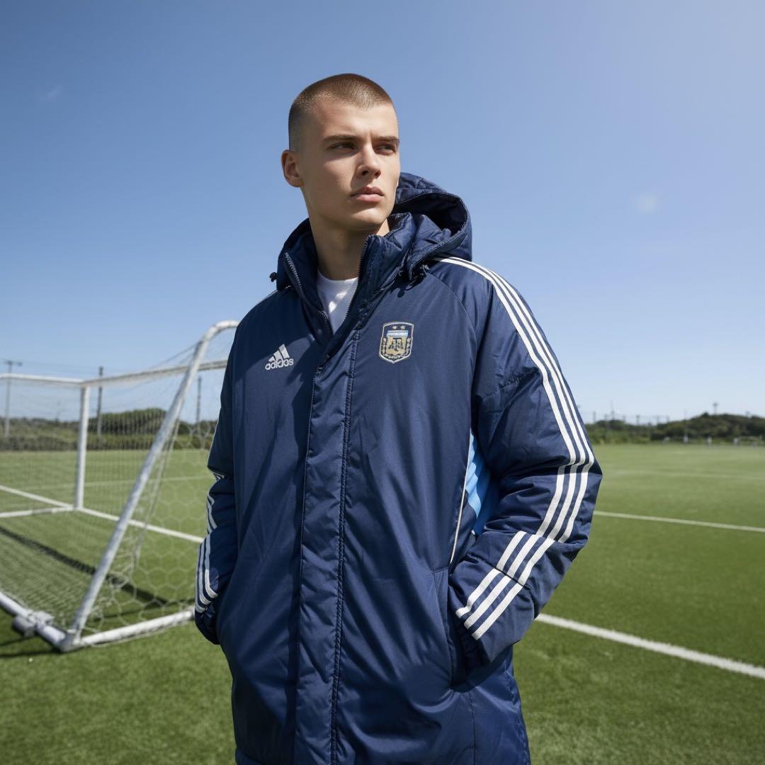 超レア！サッカー アルゼンチン代表 ベンチコート メンズL アディダス アウター