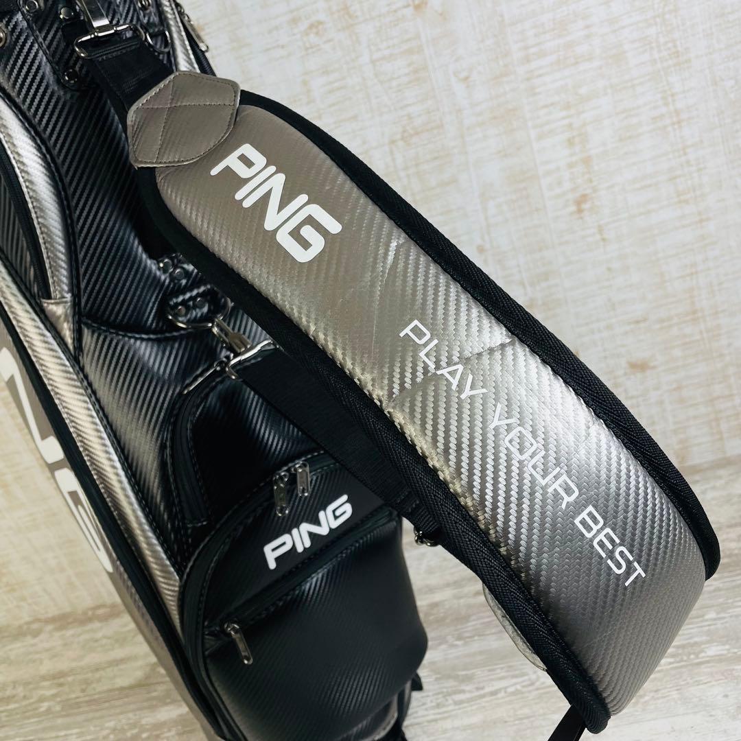 PING ピンPUソフトポリウレタン　スポーティー　キャディバッグ　9.5型