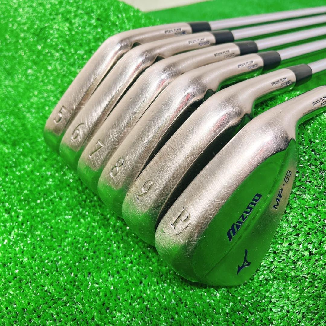養老 ダブルニッケル仕上げ MIZUNO MP-69 アイアン6本セット 右 S