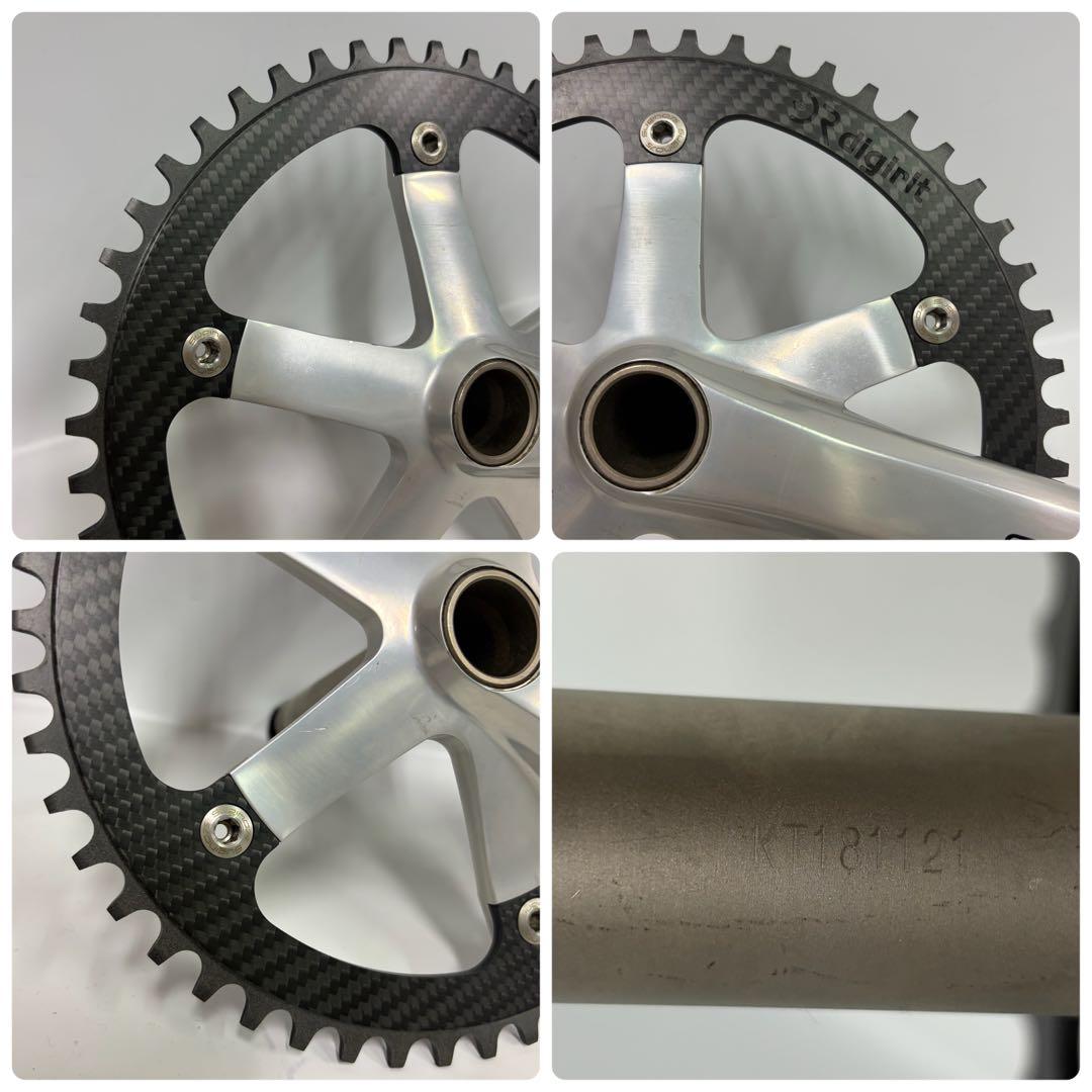 sugino 75DD 170mm digirit カーボンチェーンリング49T