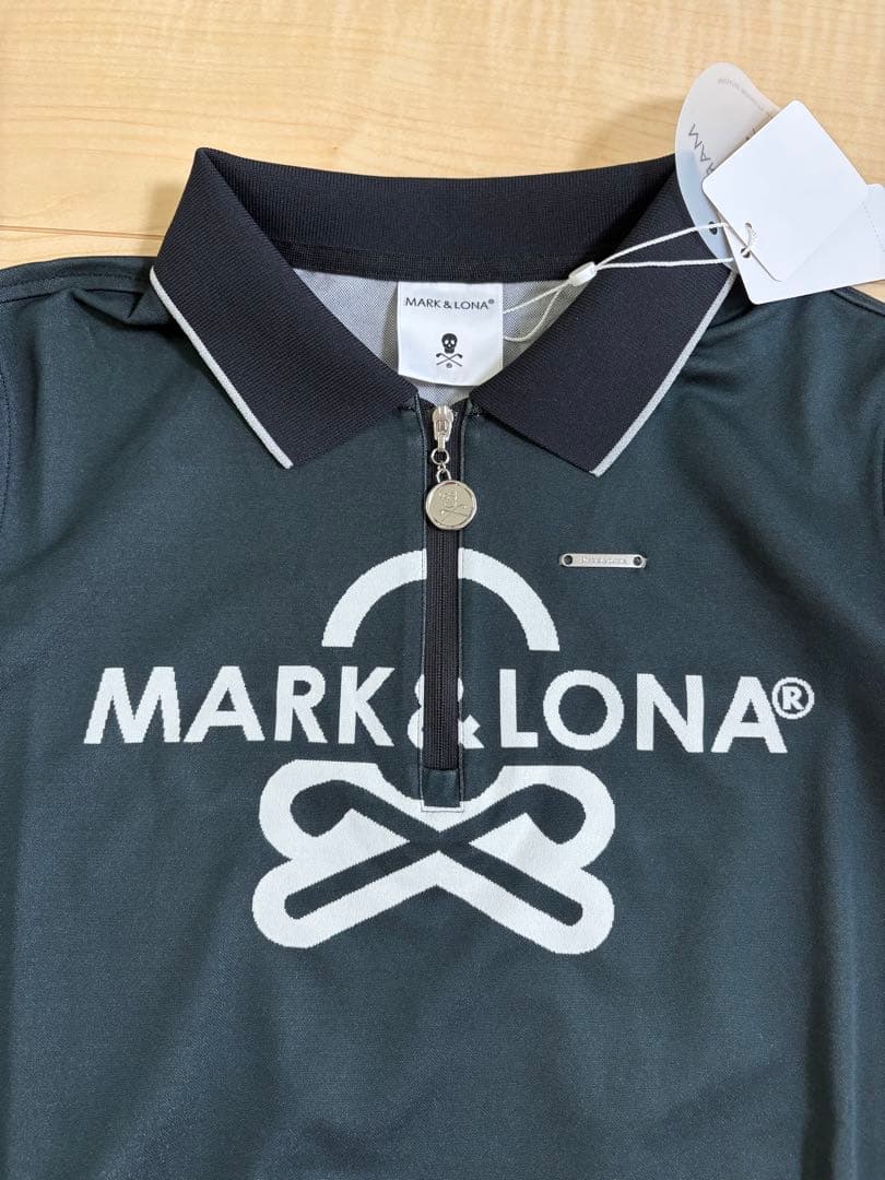 MARK&LONA★Zip Polo★ブラック38