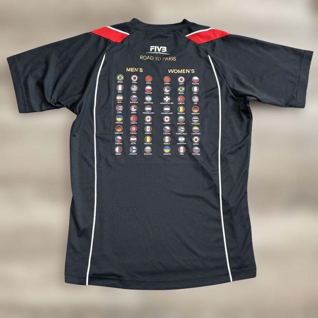 極美品 MIZUNO FIVB バレーボール パリ五輪予選 DRY Tシャツ