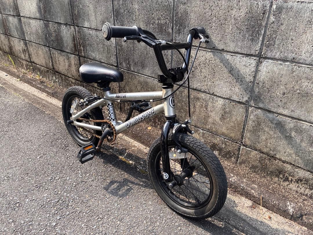 ks☆ミ　キッズ BMXバイク ダーカスワン シルバー 14インチ 子供用
