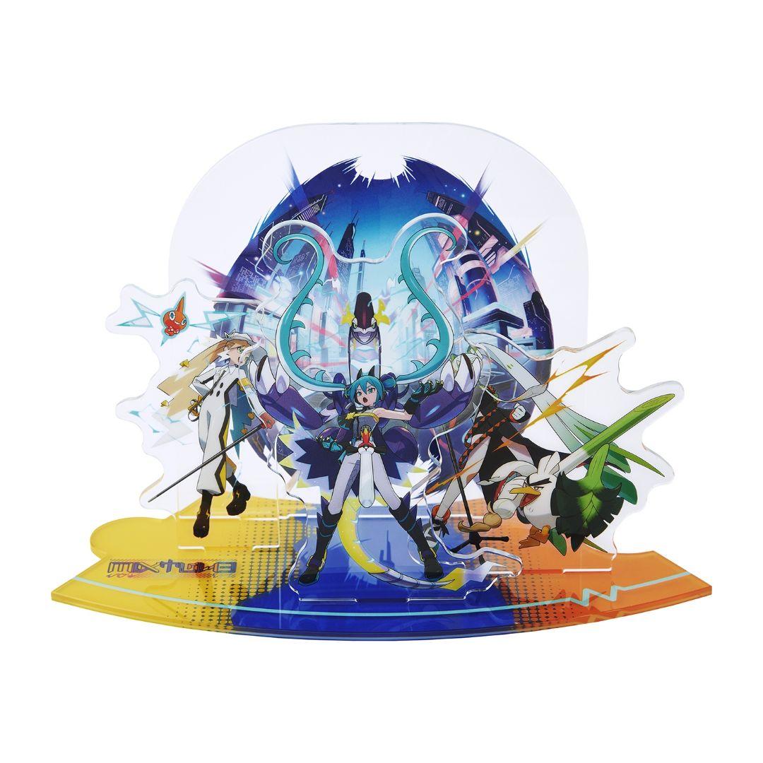 ポケミク アクスタ ステッカー 缶バッジ フォトホルダー でんきドラゴンかくとう