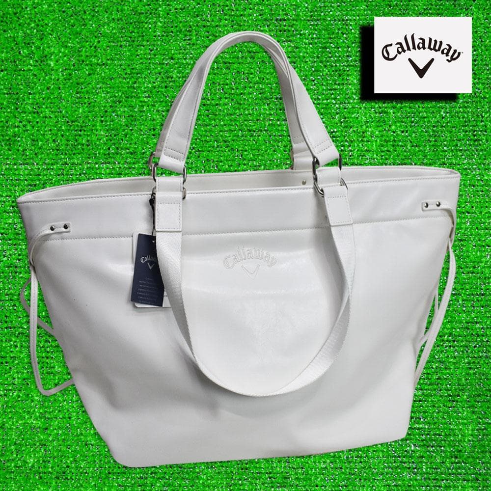 Callaway/キャロウェイ ゴルフ 大判トートバッグ【ホワイト】新品！