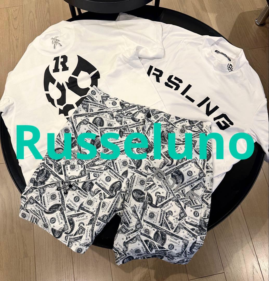 ラッセルノ　セット売り　モックネックシャツ　ハーフパンツ　M L