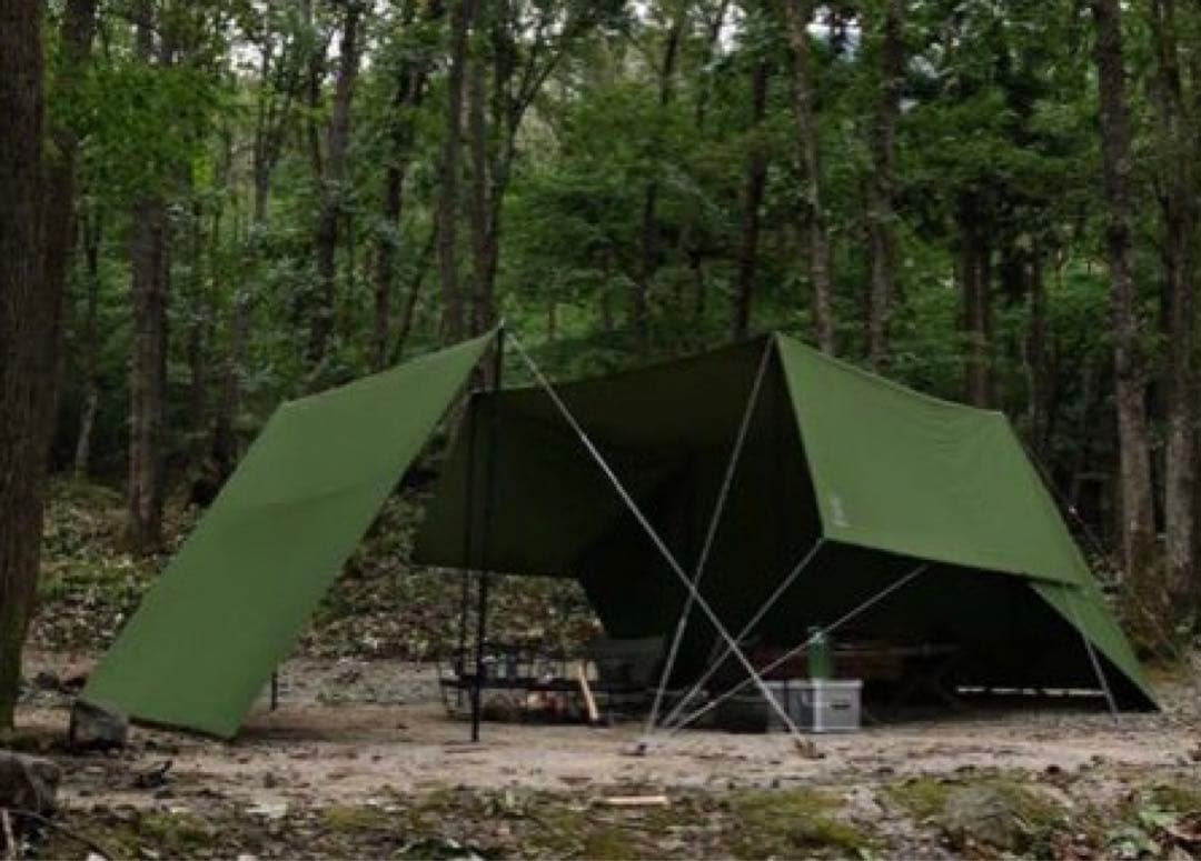 DOD ヌノイチ M タープ テント カーキ 人気のMサイズ
