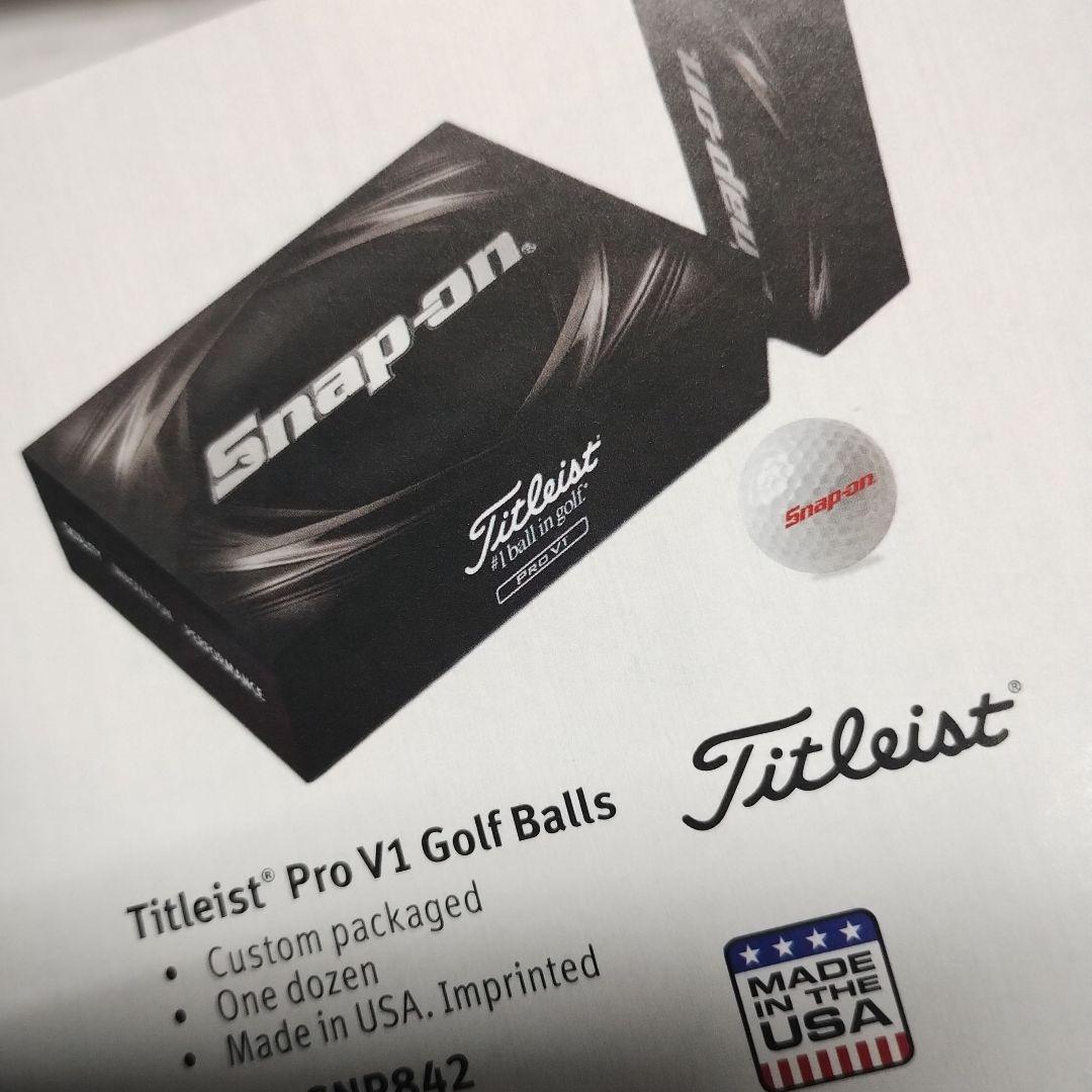 スナップオン　ゴルフボール　Titleist PRO V1 Golf Balls