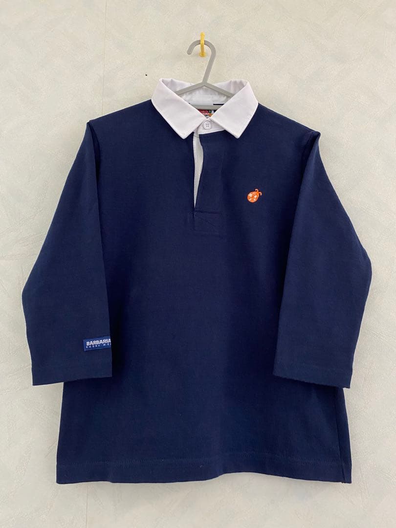 美品 BARBARIAN 七分袖 ラガーシャツ M LADIES てんとう虫