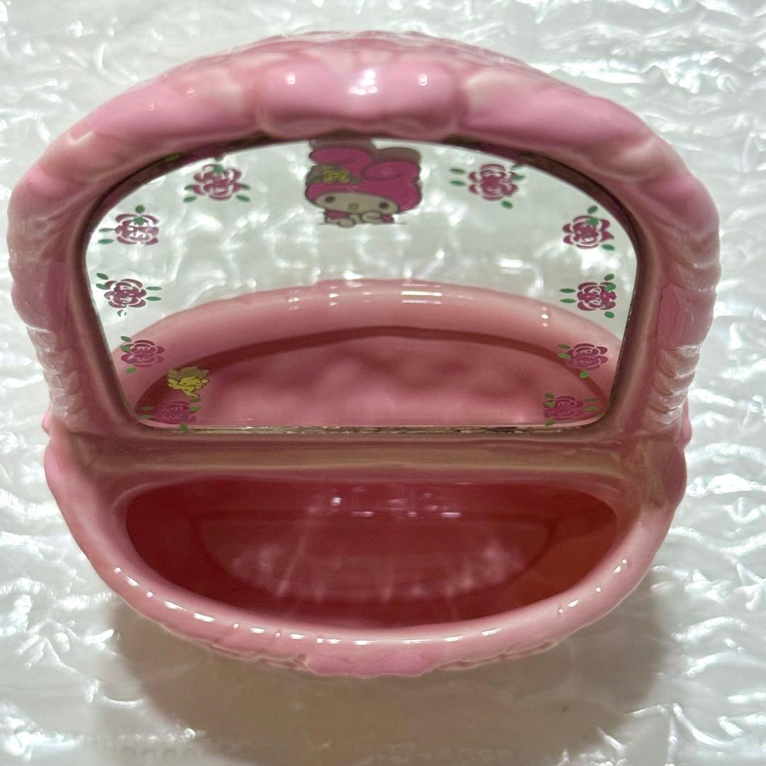 23年前　激レア　マイメロディ　陶器　ミニスタンドミラー　小物入れ　2003年