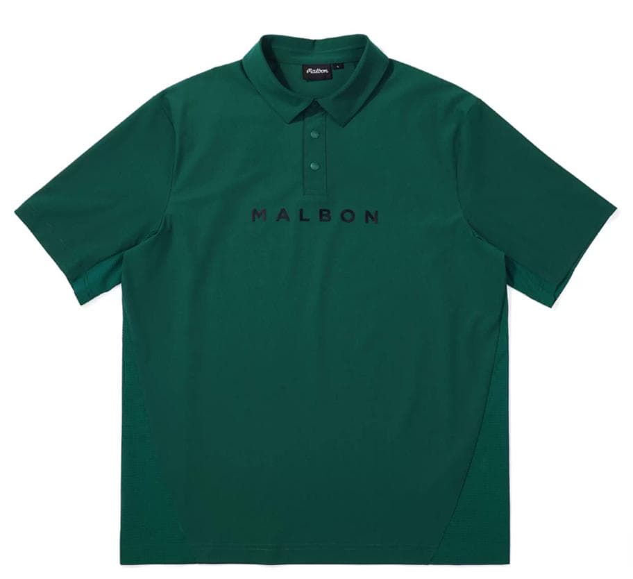 Malbon半袖Tシャツポロタイプ 冷感素材ゴルフウェア メンズ 人気モデル☘️
