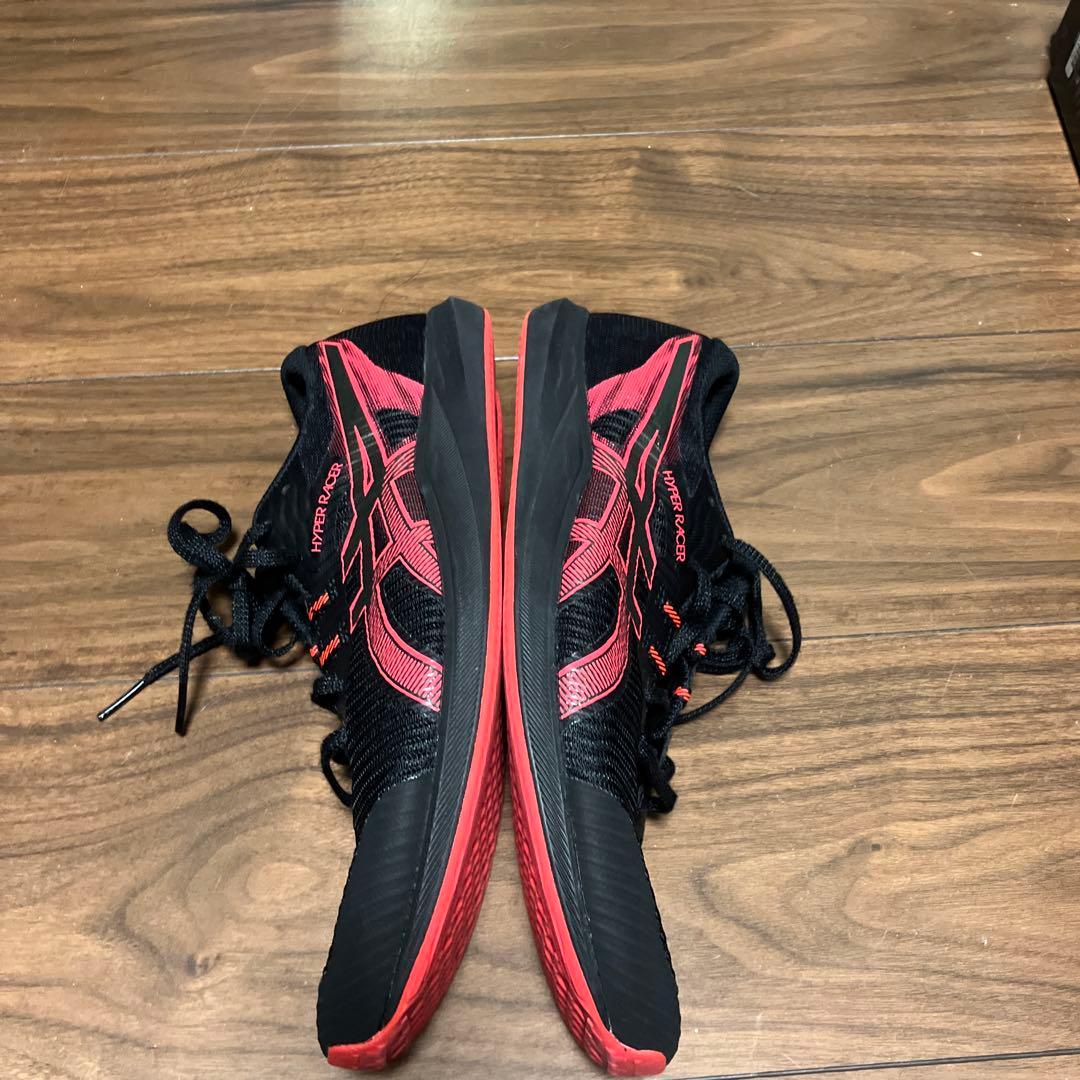 アシックス　ハイパーレーサー　赤×黒　27.0 美品