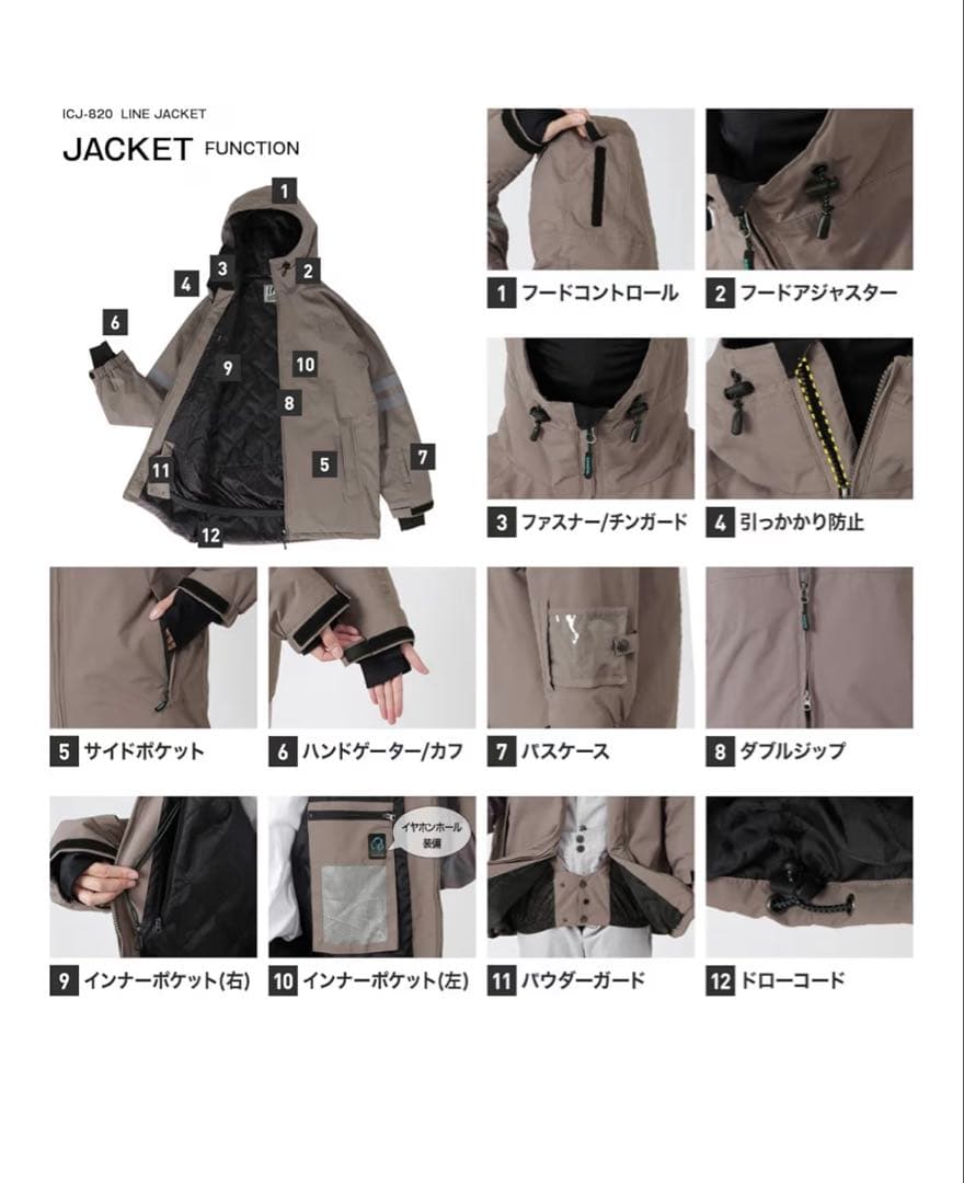 ICEPARDAL スノボウェア スキーウェアレディース 上下セットLサイズ