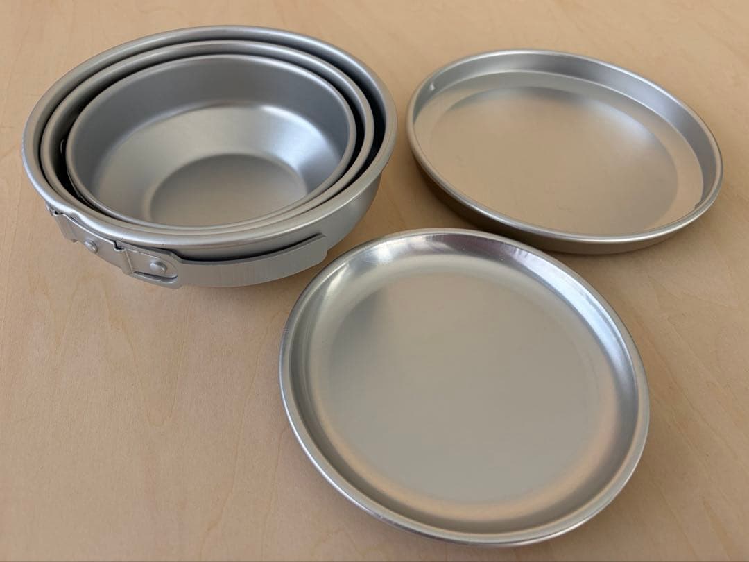 DECEMBERオリジナル CAMPWARE ベージュ アルミ食器