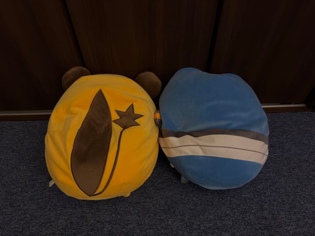 ポケセン ビーズクッション むぎゅっとグレッグル&デデンネ