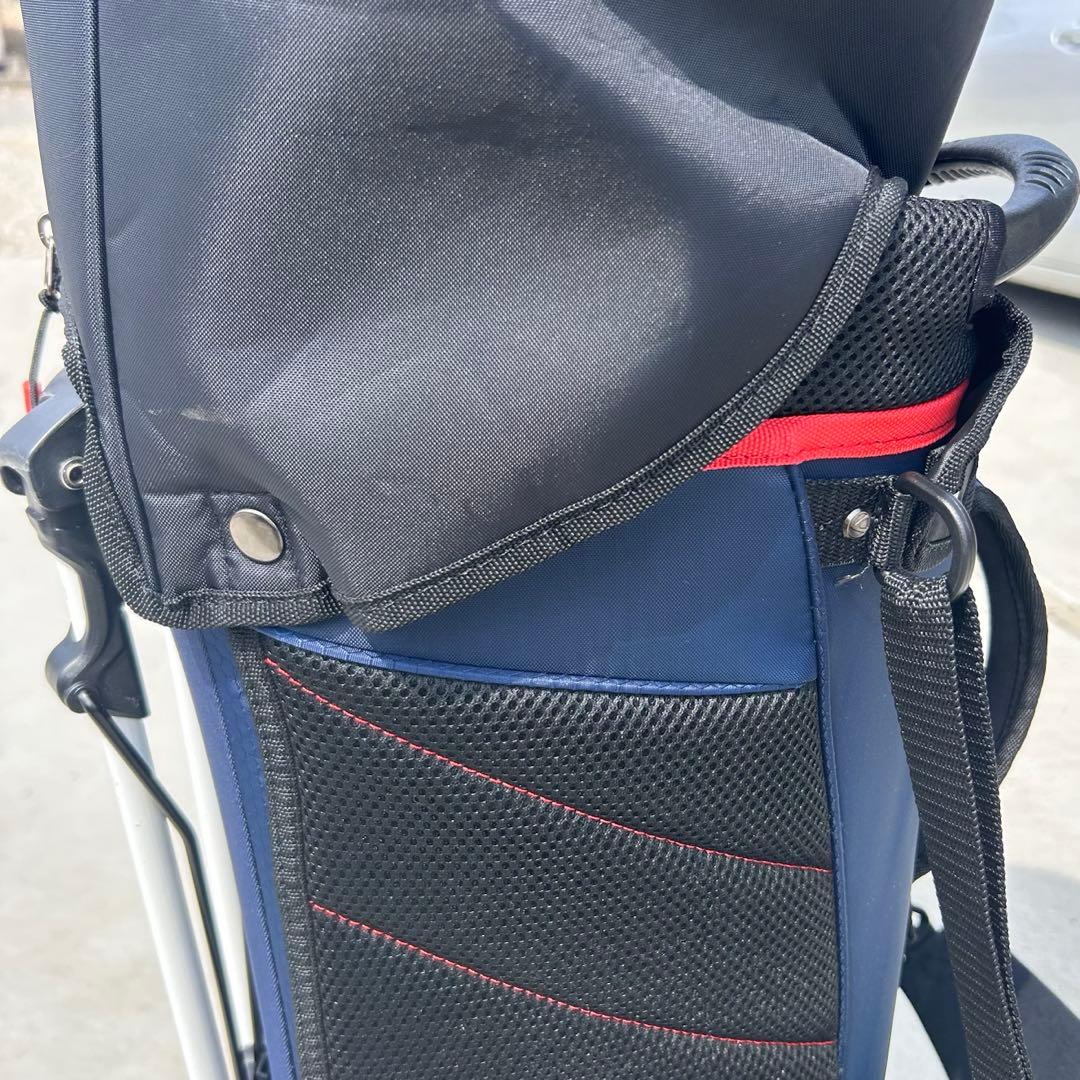 TaylorMade/テーラーメード ゴルフキャディバッグ ネイビー/レッド
