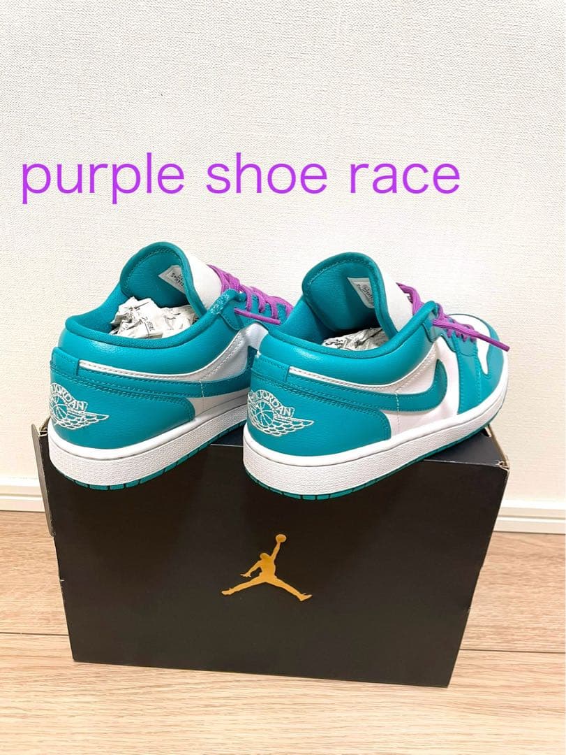 m*a様 Nike AirJordan 1Low turquoise/White